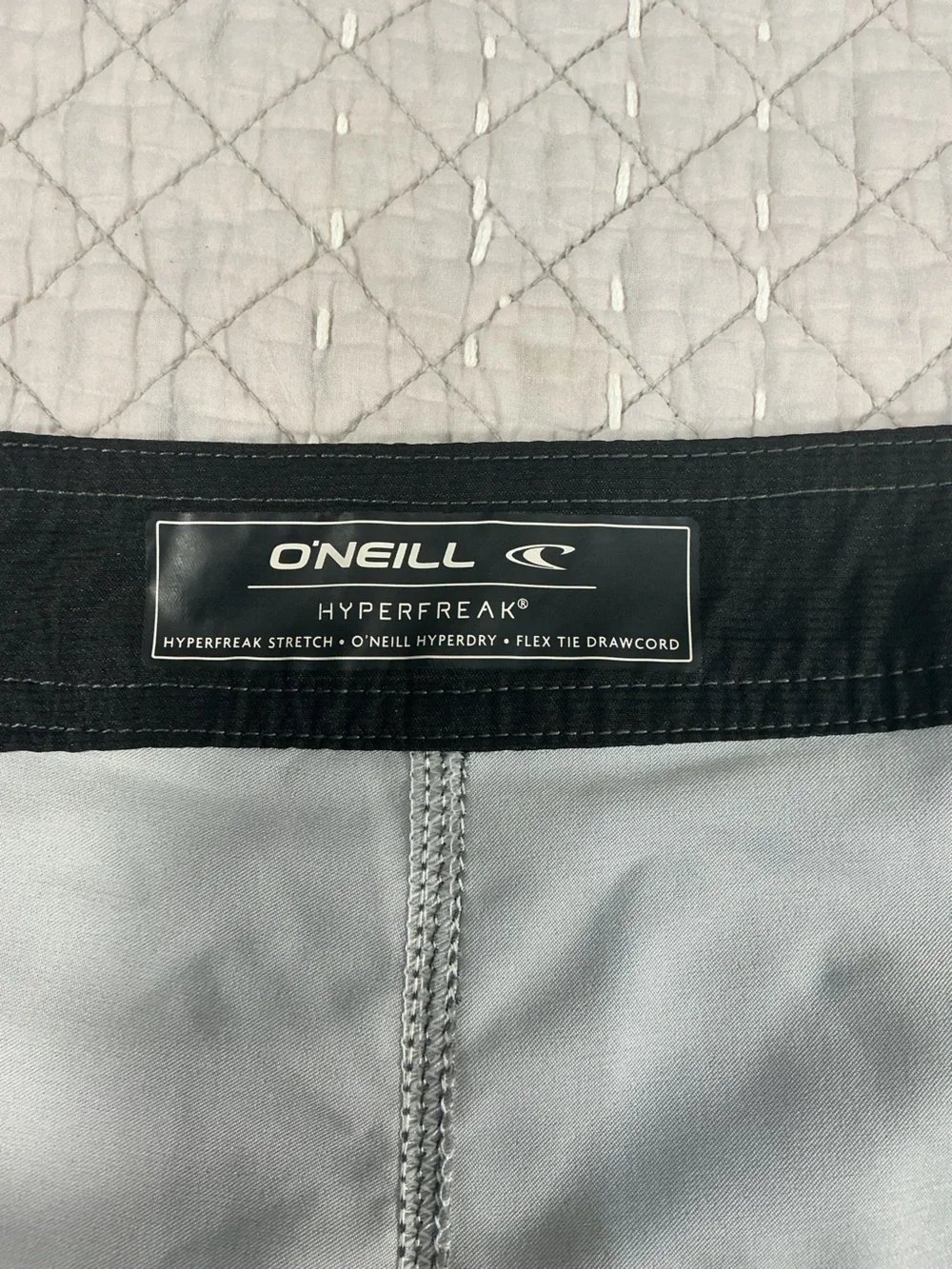O'Neill Hyperfreak Heat Stripe 21” Turquoise Swim Board Shorts Size 36